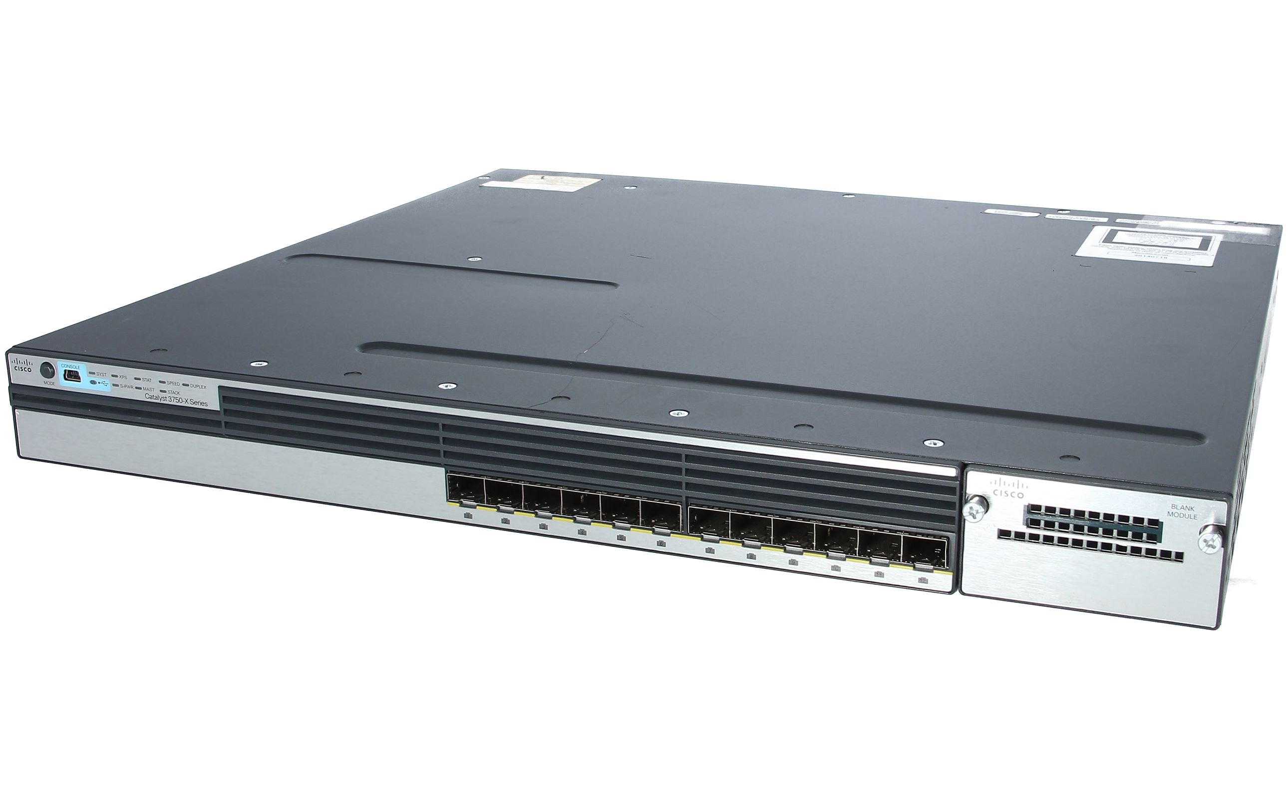 Cisco Catalyst 3750X-12S Switch 12x SFP+ Stackable Gigabit Ethernet