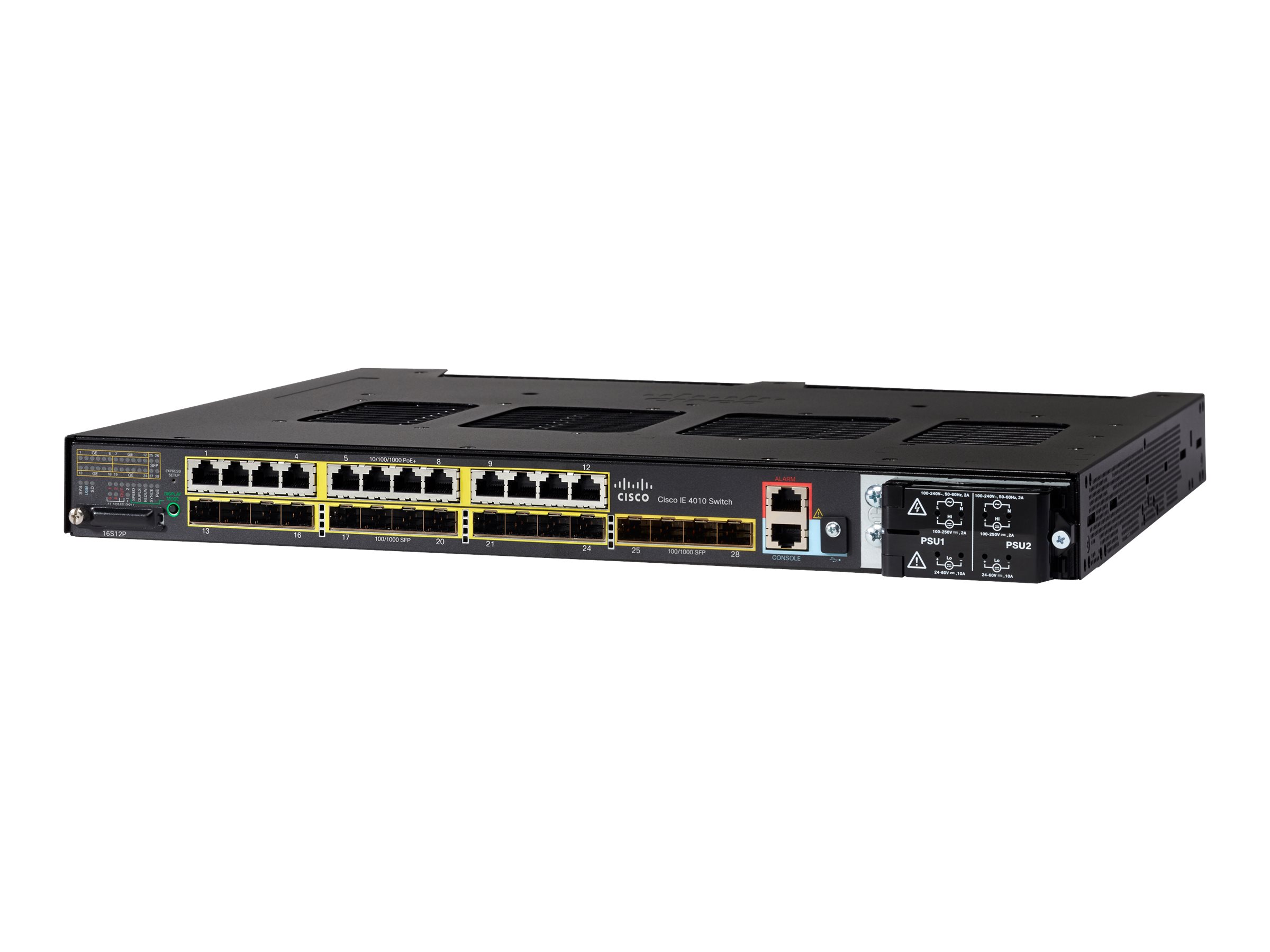 Cisco IE-4010-16S12P Switch Industrial Ethernet 16xSFP 12xPoE+